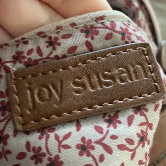 Joy Susan Brown Leather Crossbody Bag Purse EUC - Picture 7 of 8